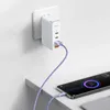 Baseus Crystal Shine Series kabel przewód USB do szybkiego ładowania i transferu danych USB Typ A - USB Typ C 100W 1,2m fioletow